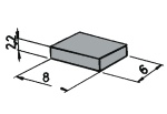 Roco 42256 H0 Magnete für Reed-Kontakte (6 Stück) 