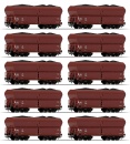 Roco 56333 H0 Selbstentladewagen, DR 10er-Set 