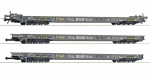 Roco 6600092 H0 Rollende Autobahn, HUPAC 3er-Set