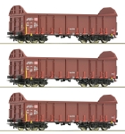 Roco 6600131 H0 Offene Güterwagen, DB AG 3er-Set