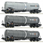 Roco 6600143 H0 Kesselwagen, Wascosa 3er-Set