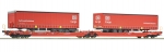 Roco 6600168 H0 Doppeltaschen-Gelenkwage T3000e, DB Cargo