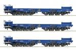 Roco 6600286 H0 Schwerlastwagen, Railpro 3er-Set