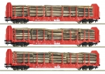 Roco 6600318 H0 Rungenwagen, OnRail 3er-Set