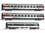 Roco 74082 H0 Schnellzugwagen, SBB 3er-Set „Gotthard-Panorama Express“