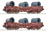 Roco 76338 H0 Coiltransportwagen, SNCB 2er-Set