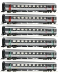 Roco 74536 H0 Corail-Reisezugwagen, SNCF 6er-Set
