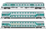 Minitrix 18461 N Nahverkehrswagen mintgrün, DB AG 3er-Set 