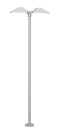 Viessmann 6084 H0 Moderne Bahnsteigleuchte doppelt, 2 LEDs weiß