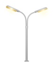 Viessmann 6096 H0 Peitschenleuchte doppelt, 2 LEDs gelb 