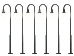 Viessmann 61406 H0 Bogenleuchte, LED warmweiß 6er-Set 