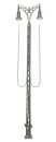 Viessmann 6390 H0 Gittermastleuchte zweiflammig, 2 LEDs warmweiß