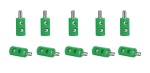 Viessmann 6872 Querlochstecker grün (10 Stück) 