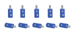 Viessmann 6874 Querlochstecker blau (10 Stück) 