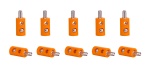 Viessmann 6875 Querlochstecker orange (10 Stück) 