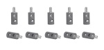 Viessmann 6876 Querlochstecker grau (10 Stück) 